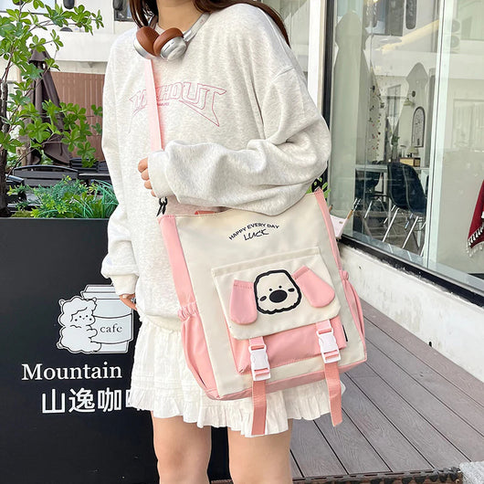 🎒 حقيبة ظهر كرتونية – تصميم كلب لطيف بألوان متعددة - TéléXpress